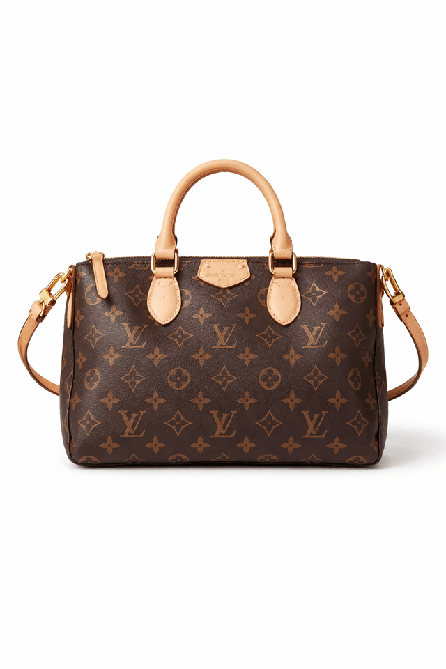 A designer handbag being scanned for authentication in the Ragpiq app